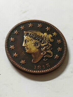 1815 Liberty Head Copper Coin - Antique Coin